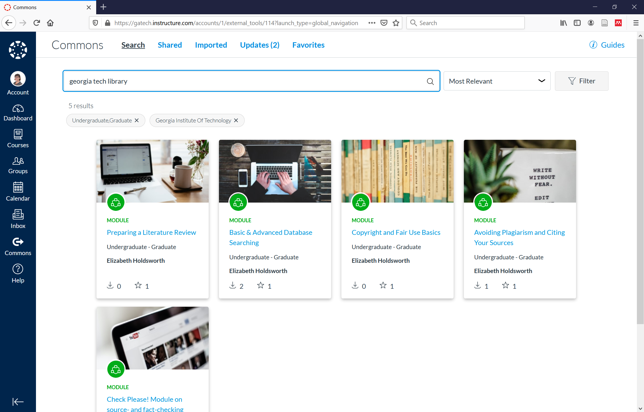 Bring Library Resources Into Your Class Using Canvas Georgia Tech Library Bring Library Resources Into Your Class Using Canvas Georgia Tech Library
