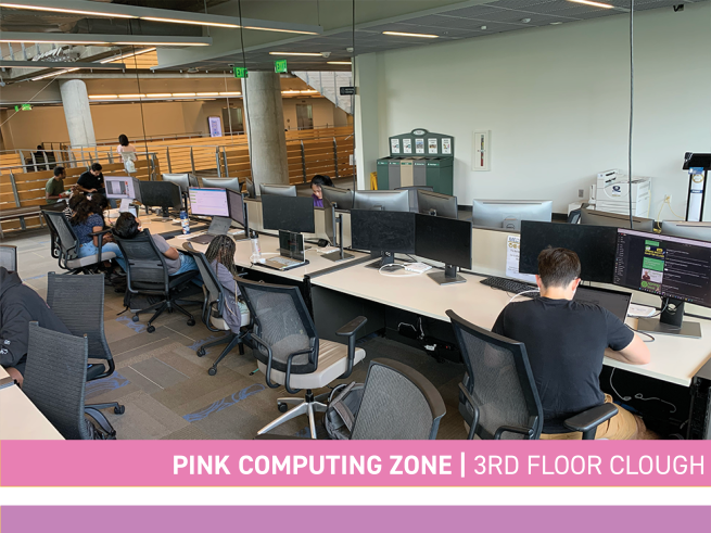 Pink Computing Zone - 3rd floor Clough