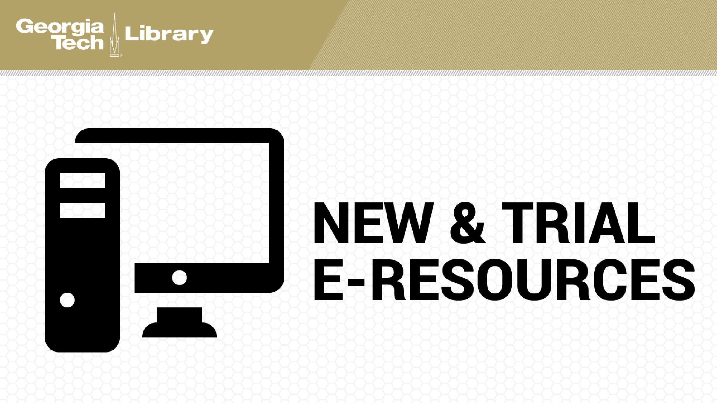New & Trial eResources