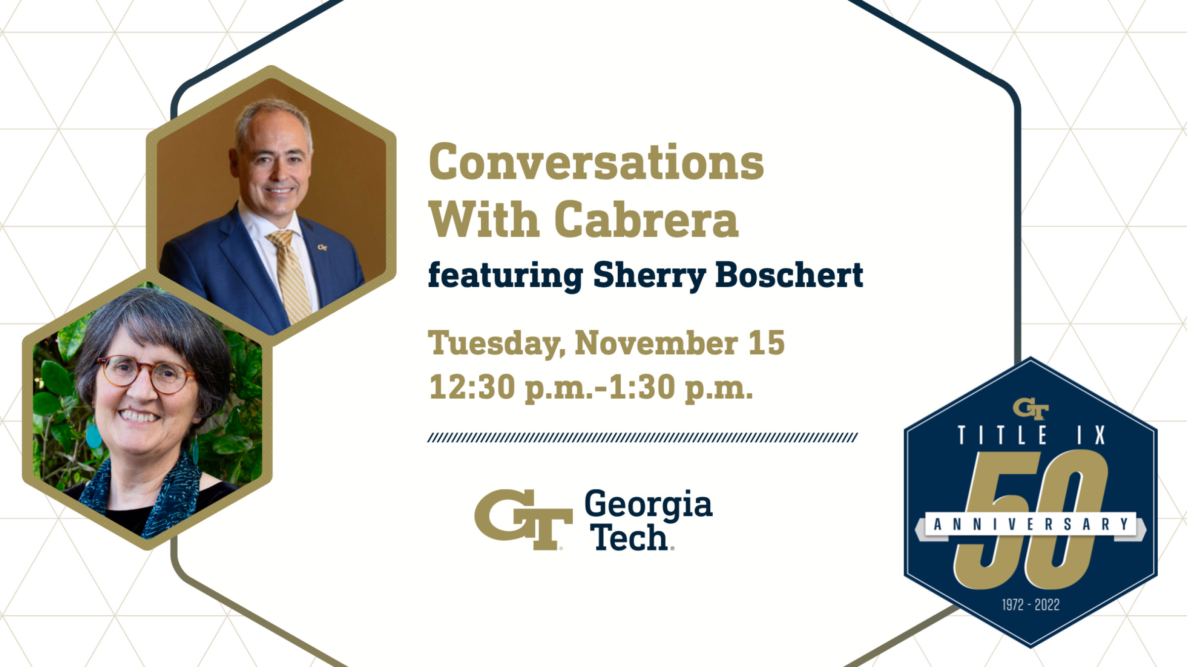 Conversations with Cabrera: Sherry Boschert, November 15, 12:30 p.m.-1:30 p.m.